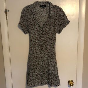 Lulu’s mint mini dress, floral print, Size M